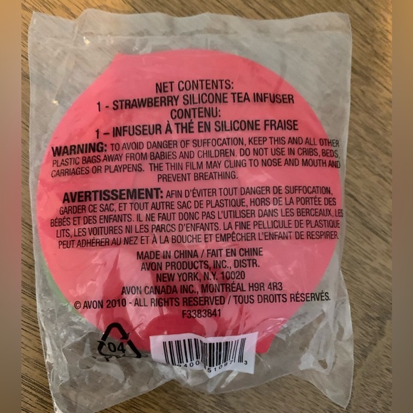 STRAWBERRY SILICONE TEA INFUSER, New In Sealed Package,Tea Infuser With Tray - Picture 10 of 12